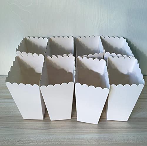 Cajas Palomitas,Binblin 48PCS Cubo Palomitas Contenedor de Dulces Para Los Bocados Del Partido Dulces Las Contenedores De Cine Carnavales Suministros Festas De Cumpleaños