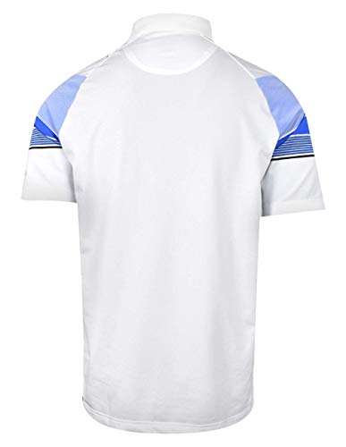 Callaway Polo de Manga Corta para Hombre, Hombre, Polo, fauxCGKS80M1, Tri Stipe con Manga Logo Medieval Azul, L