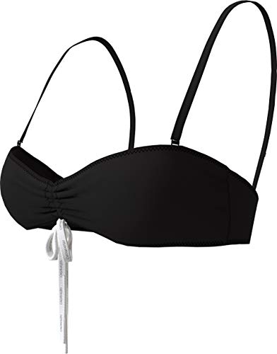 Calvin Klein Bandeau-RP Parte Superior de Bikini, Pvh Black, XS para Mujer