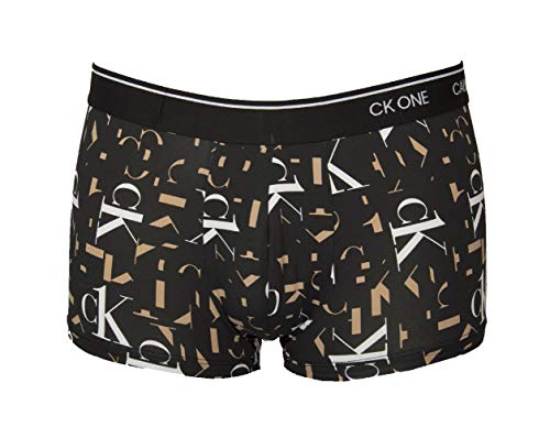 Calvin Klein Boxer Hombre Underwear CK artículo NB2225A Trunk, 927 Intersection Logo Print Black, XS