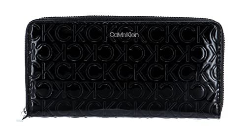 Calvin Klein CK Must Zip Around Wallet LG EM Mono CK Black