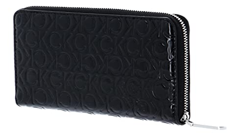 Calvin Klein CK Must Zip Around Wallet LG EM Mono CK Black