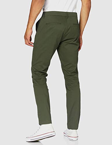 Calvin Klein Ckj026 Slim Stretch Chino Pant Pantalones, Deep Depths, 32W / 34L para Hombre