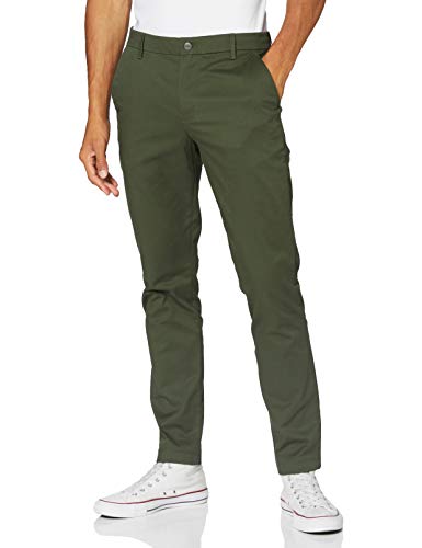 Calvin Klein Ckj026 Slim Stretch Chino Pant Pantalones, Deep Depths, 32W / 34L para Hombre