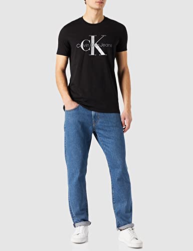 Calvin Klein Jeans Camiseta Monograma de Temporada, CK Black, XS para Hombre