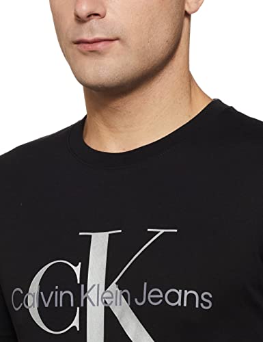 Calvin Klein Jeans Camiseta Monograma de Temporada, CK Black, XS para Hombre