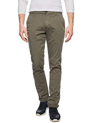 Calvin Klein Jeans New Hayden Gmd Chino, Pantalones Para Hombre, Verde (Gothic Olive), W36/L34 (Talla del fabricante: 3436)