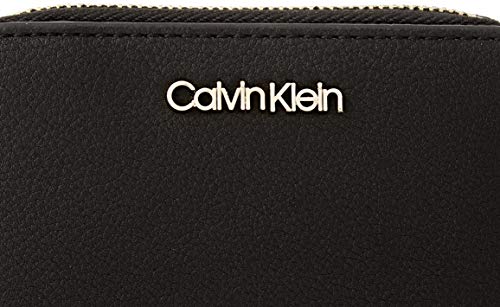 Calvin Klein Wallets, Accesorio Billetera de Viaje para Mujer, CK Schwarz, One Size