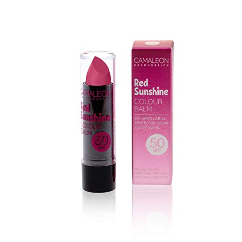 Camaleon Cosmetics, Colour Balm Color Red Sunshine,1 Unidad, 4gram