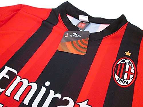 Camiseta de fútbol Milan temporada 2021 2022. Camiseta Ibrahimovic número 11. Primera camisa. Producto con licencia oficial del Club. Tallas de adulto y niño.