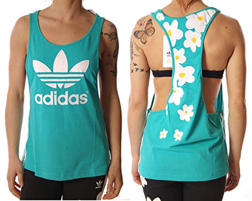 Camiseta Tirantes (Tank Top) Adidas – Kauwela Turquesa Talla: 34 S (Small)