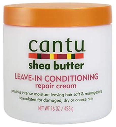 Cantu Crema activadora de rizos de manteca de karité, aceite de coco Shine & Hold Mist y crema reparadora acondicionador (juego de 3)