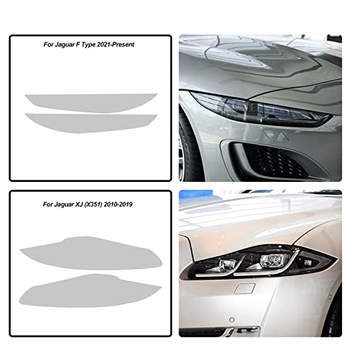 Car Headlight Protective Film Front Light Transparent TPU Sticker,For Jaguar E Pace XE XJ XF F Pace F Type I Pace Accessories