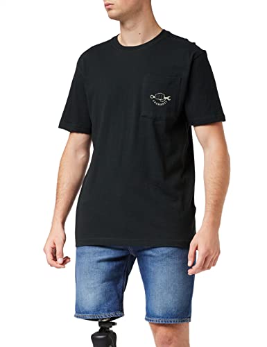 Carhartt Maddock Strong Graphic Pocket Short-Sleeve T-Shirt Camiseta, Black, S para Hombre