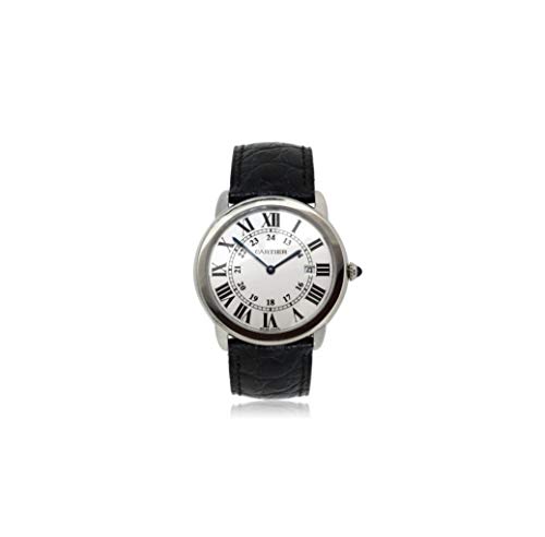 Cartier Ronde Solo Reloj de cuarzo suizo para hombre 3603 (certificado prepropietario)