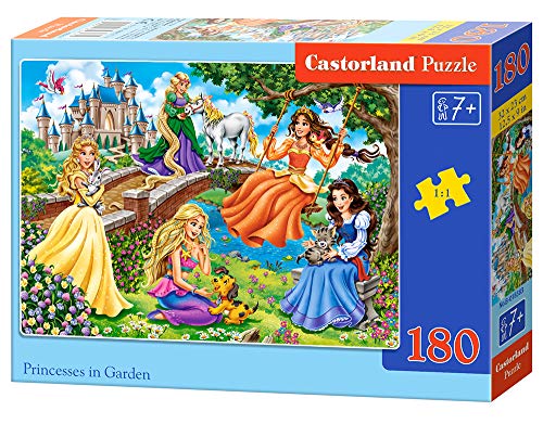 Castorland Princesses in Garden 180 pcs Puzzle - Rompecabezas (Puzzle rompecabezas, Dibujos, Niños, Chica, 7 año(s), Interior) , color/modelo surtido