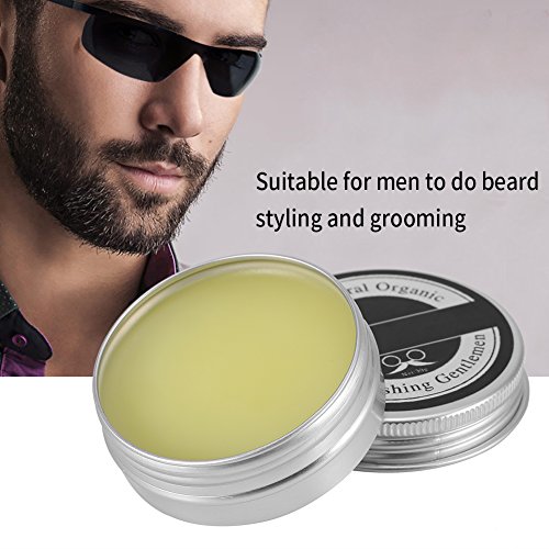 Cera de bigote premium 30 ml, cuidado de crecimiento rápido y natural de la barba firme para hombres, acondicionador de aseo de fijación fuerte y suavizar la cera alisadora de bigote