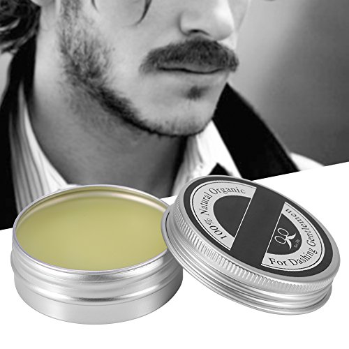 Cera de bigote premium 30 ml, cuidado de crecimiento rápido y natural de la barba firme para hombres, acondicionador de aseo de fijación fuerte y suavizar la cera alisadora de bigote