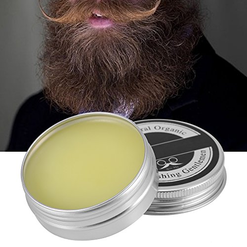 Cera de bigote premium 30 ml, cuidado de crecimiento rápido y natural de la barba firme para hombres, acondicionador de aseo de fijación fuerte y suavizar la cera alisadora de bigote