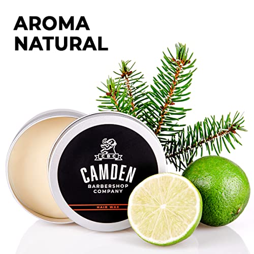 Cera para el cabello de Camden Barbershop Company ● Peinado y cuidado del cabello ● Se puede moldear en cualquier momento ● Fragancia fresca ● 100 ml