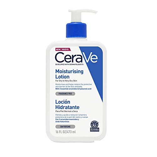 Cerave loción hidratante para pieles secas y muy secas, 473ml, sin perfume