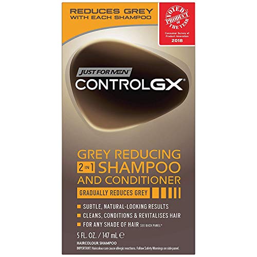 Champú y acondicionador dos en uno Just For Men de Control GX, 3 unidades de 147 ml