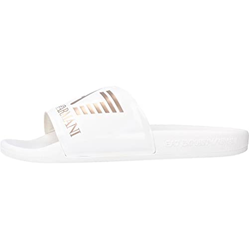 CHANCLAS EA7 BLANCO Y ROSA