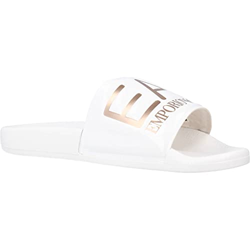 CHANCLAS EA7 BLANCO Y ROSA