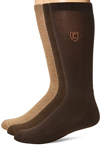 CHAPS Hombres CM100PK Calcetines de vestir - Marrón - Talla Del Zapato -/Calcetín Talla -