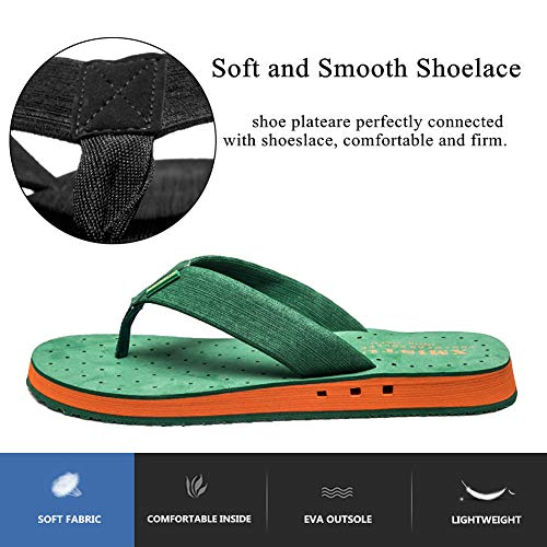 ChayChax Chanclas de Piscina y Playa Hombre Mujer Cómodas Suave Chancletas Sandalias Verano Casual Zapatillas Aire Libre Antideslizante, Verde, 40 EU