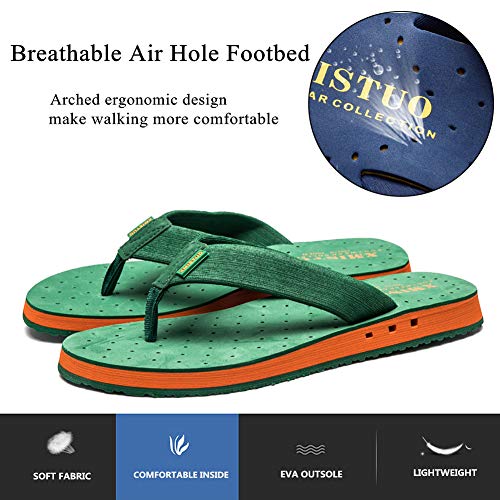 ChayChax Chanclas de Piscina y Playa Hombre Mujer Cómodas Suave Chancletas Sandalias Verano Casual Zapatillas Aire Libre Antideslizante, Verde, 40 EU