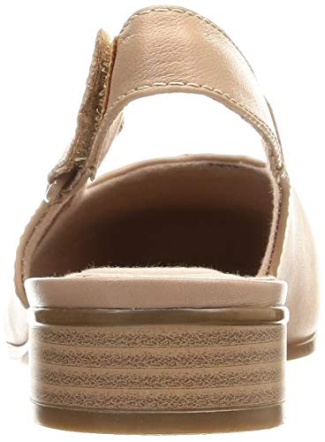 Clarks Juliet Monte, Sandalias de Talón Abierto Mujer, Praline de Piel de Color Rosa, 38 EU