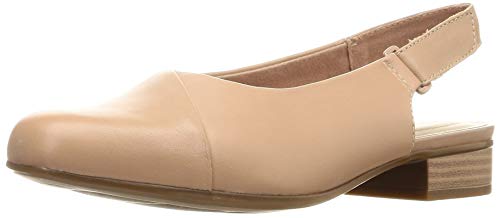 Clarks Juliet Monte, Sandalias de Talón Abierto Mujer, Praline de Piel de Color Rosa, 38 EU