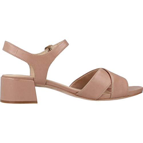 Clarks Sandalias Chanclas Mujer SHEER35 Strap Praline Leat para Mujer Rosa 40 EU