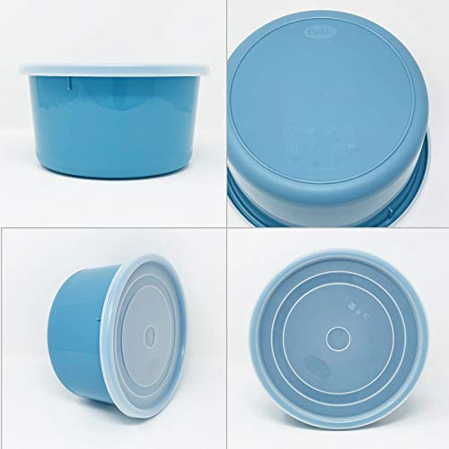 Codil Juegos Tupper de Plásticos para Alimentos,Tapers Redondo Pequeños Reutilizables para Comida Sin BPA,Recipientes con Tapa,Apto para Lavavajillas Microondas y Congelador(Rosa Verde y Azul,12x0.3L)