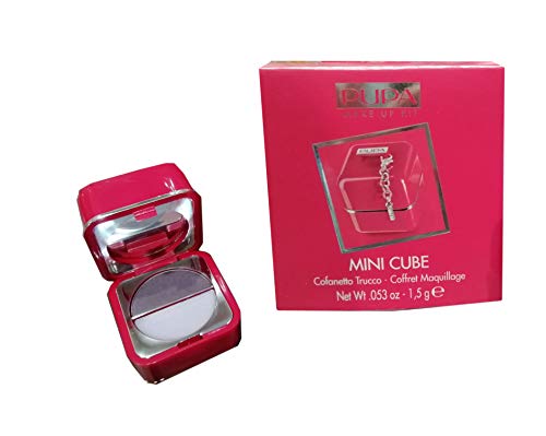 Cofre de maquillaje Pupa Mini Cube con inicial "I" (colgante desmontable)