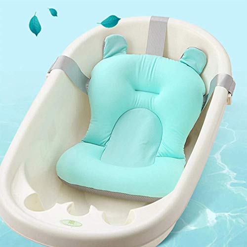 Cojín de baño para bebé recién nacido, antideslizante, soporte para asiento de baño de baño de bebé para ducha plegable, colchón de baño flotante, cojín de baño para recién nacido, 0-12 meses