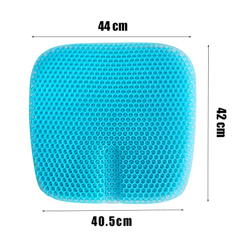 Cojín de gel de gran tamaño, descompresión súper transpirable y helada, práctico cojín multifuncional para el trabajo y el hogar