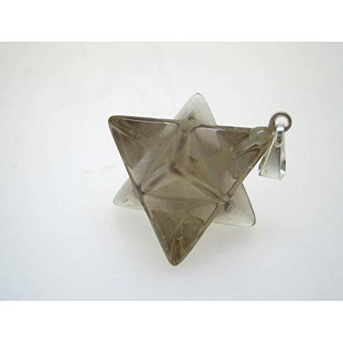 Colgante Merkaba en Cuarzo Ahumado