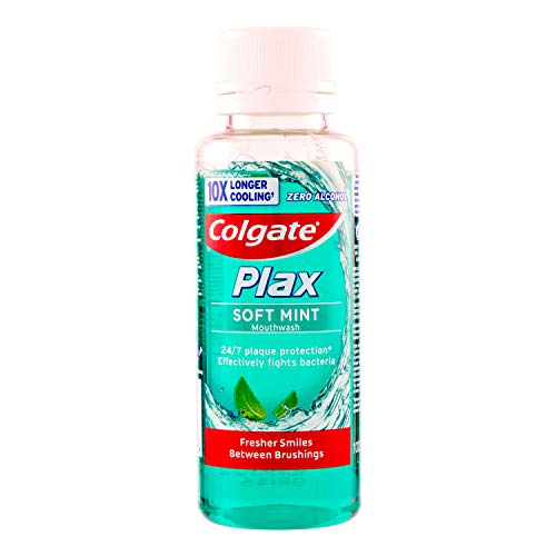 COLGATE enjuague bucal plax multiprotección formato viaje botella 100 ml