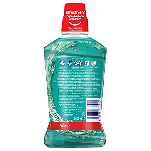 Colgate Plax Enjuague Bucal, Menta Suave, 500ml