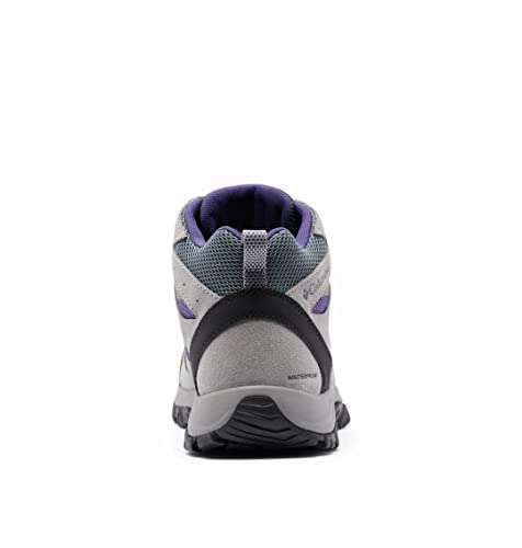 Columbia Redmond III Mid Impermeable, Zapatos de Senderismo Mujer, Púrpura (Deep Purple/Ti Grey Steel), 37 EU