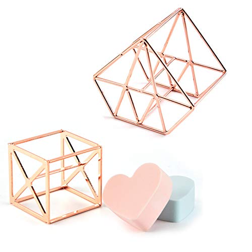 Contenedor De Esponja Maquillaje Soporte Esponja de Maquillaje Beauty Blender Soporte Maquillaje Puff Esponja Soporte Para secar esponjas de maquillaje y guardar almohadillas de algodón 4 piezas