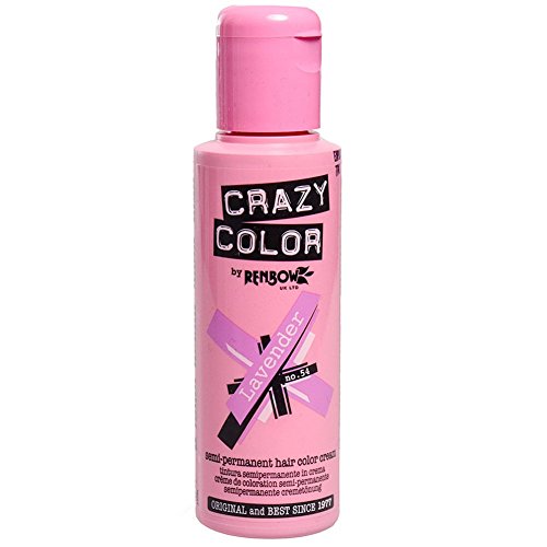 Crazy Color Tinte capilar semi-permanente, Color Lavanda (Lavender), 2 x 100ml