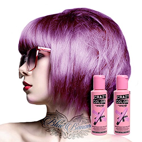 Crazy Color Tinte capilar semi-permanente, Color Lavanda (Lavender), 2 x 100ml