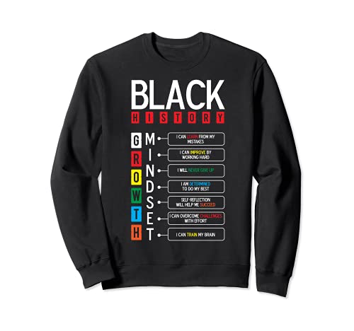 Crecimiento Mindset Definición Cool Black History Month Regalo Sudadera