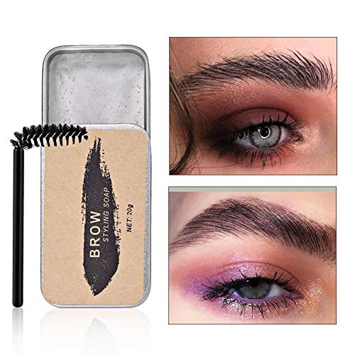 Crema de estilismo para cejas, bálsamo de maquillaje de cejas duradero incoloro, extracto de planta, crema moldeadora de estilismo de cejas suave no irritante, 20g