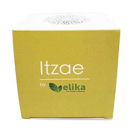 Crema Facial Natural “Itzae” Elikafoods ®, Filtros Solares FPS15, Hidratante, Reafirmante. Ingredientes Naturales: Colágeno y Elastina, Extracto de Alga, Polvo de Oro, Aloe Vera y Rosa Mosqueta. 50ml.