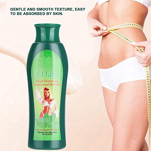 Crema natural, intensiva y reafirmante con té verde de hierbas para adelgazar corporal Crema reafirmante cintura Abdomen Muslo (200ml)