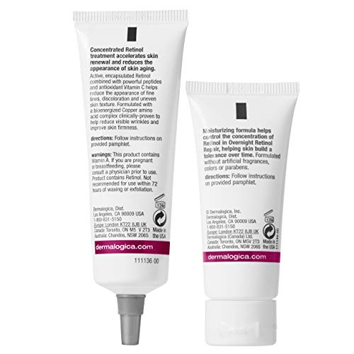 Crema nocturna facial marca Dermalogica modelo Overnight retinol repair 0.5%